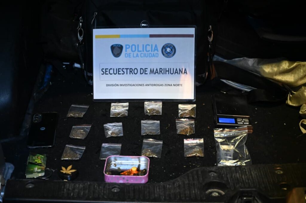 Marihuana incautada por la Policía de la Ciudad de Buenos Aires.