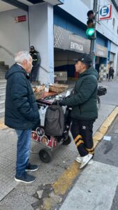 Cafeteros trabajando en Balvanera