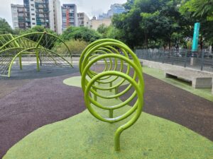 Plaza en el barrio de Balvanera, Ciudad de Buenos Aires
